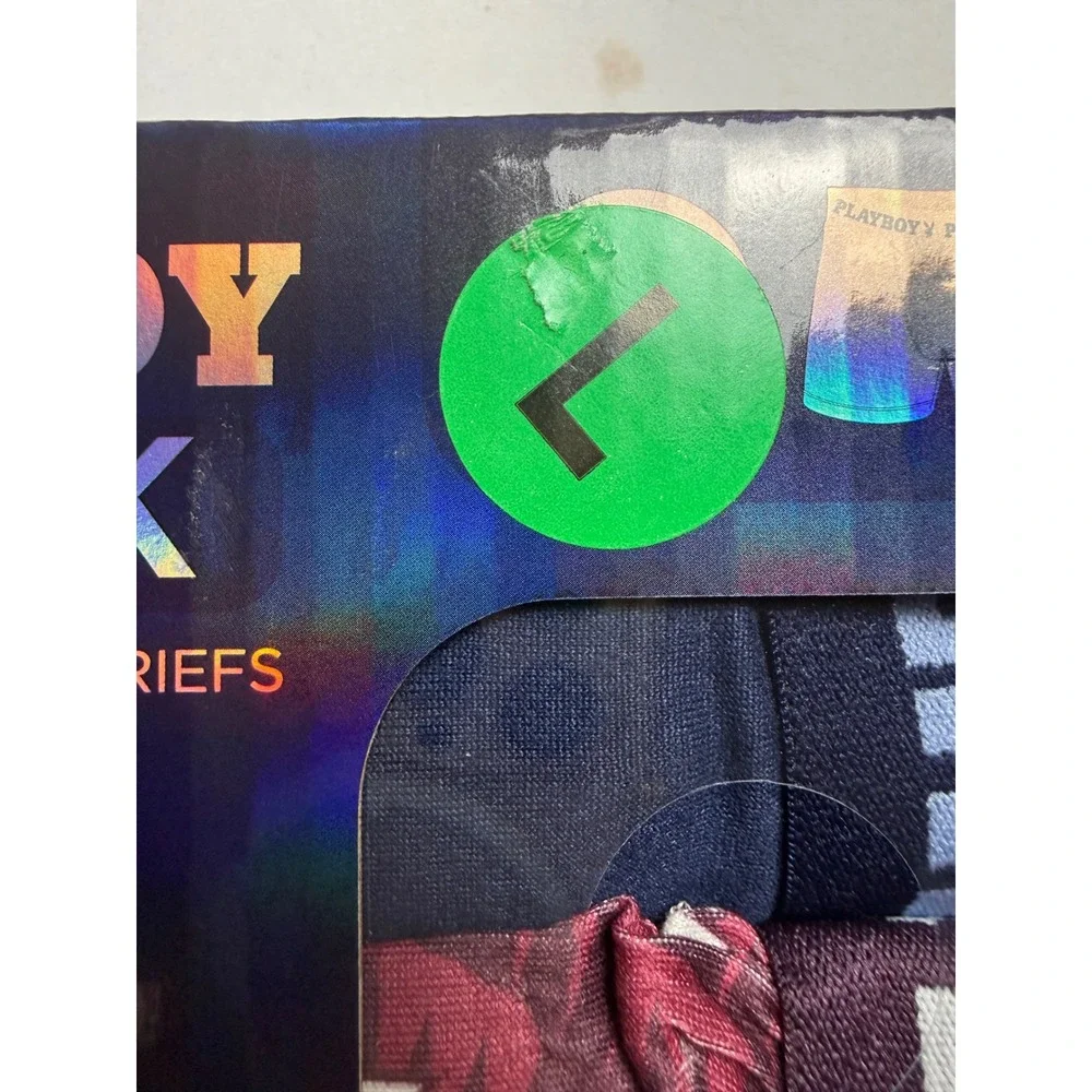 Playboy Performance Boxer Briefs 4 Pack Mens Large Multicolor Stretch Underwear